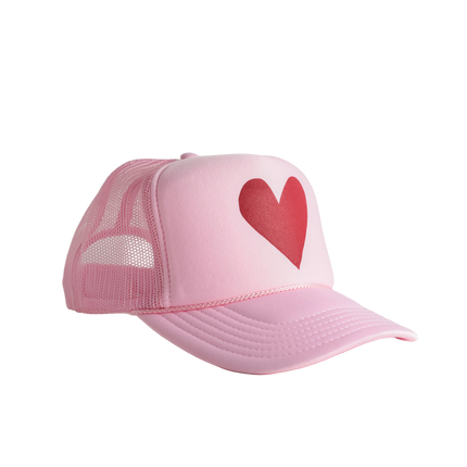 Limited Edition Heart Trucker Hat - Pink | Valentine's Day