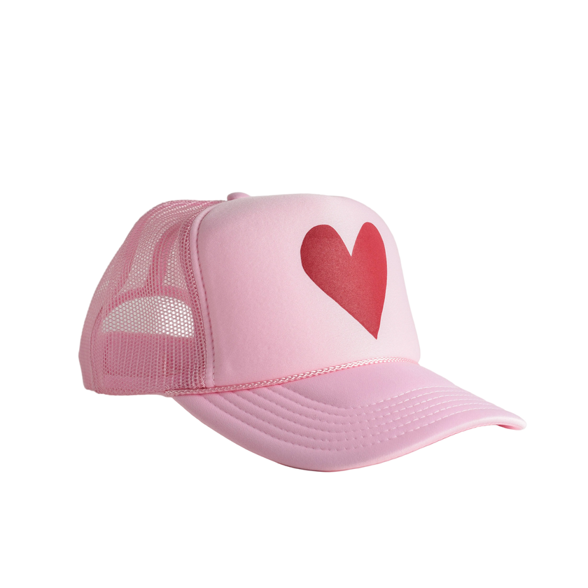 Limited Edition Heart Trucker Hat - Pink | Valentine's Day