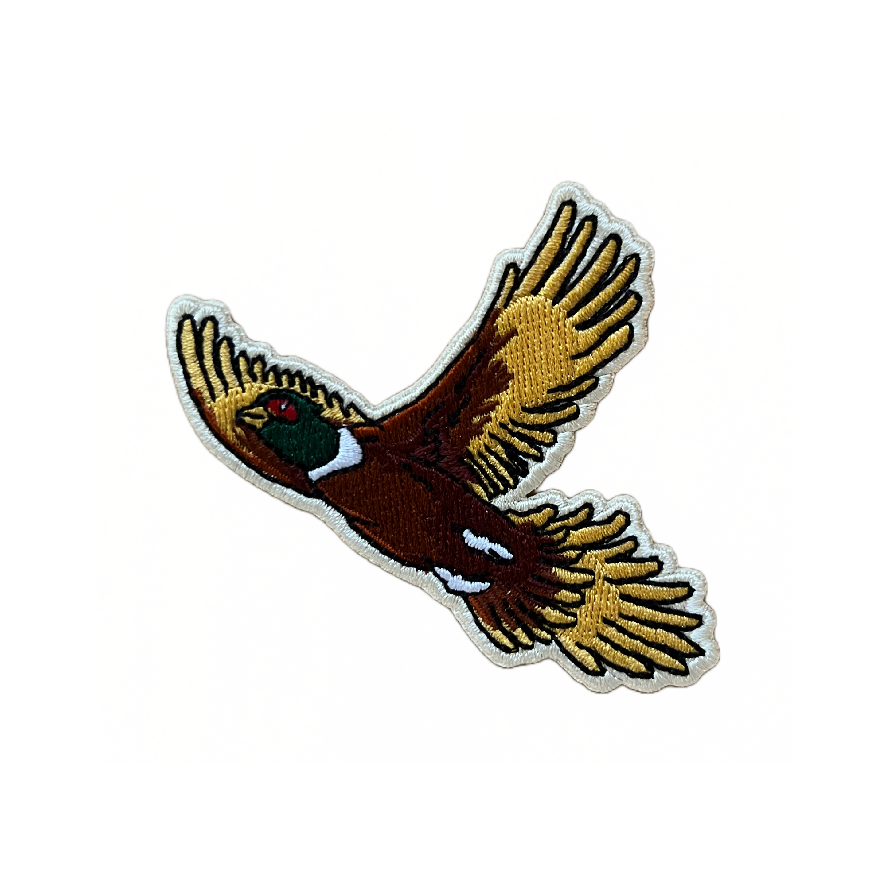 Pheasant Embroidered Iron-On Patch