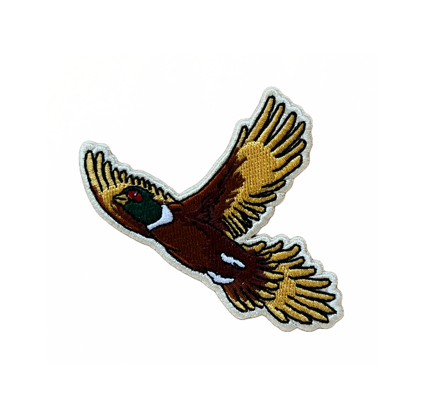 Pheasant Embroidered Iron-On Patch