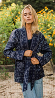 Quilted Wrap Coat
