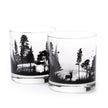 Forest Animals Whiskey Glasses