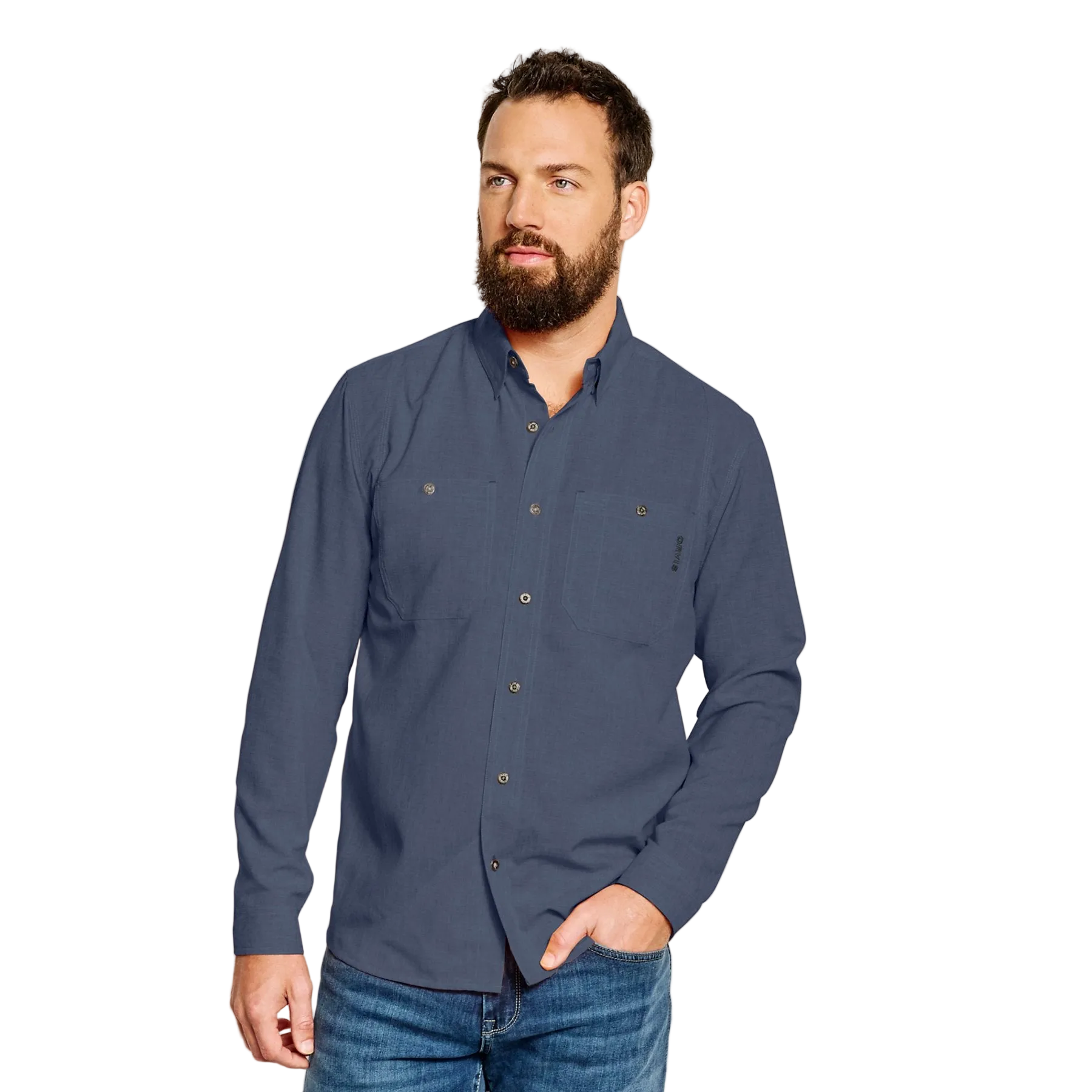 Tech Chambray Ls Work Shirt