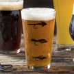Fly Fishing Flies Pint Glasses