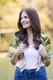Light Blue Pointing Strong Silk Scarf