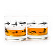 Fly Fishing Flies Whiskey Glasses
