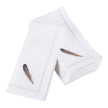Grey Feather Hemstitch Napkin