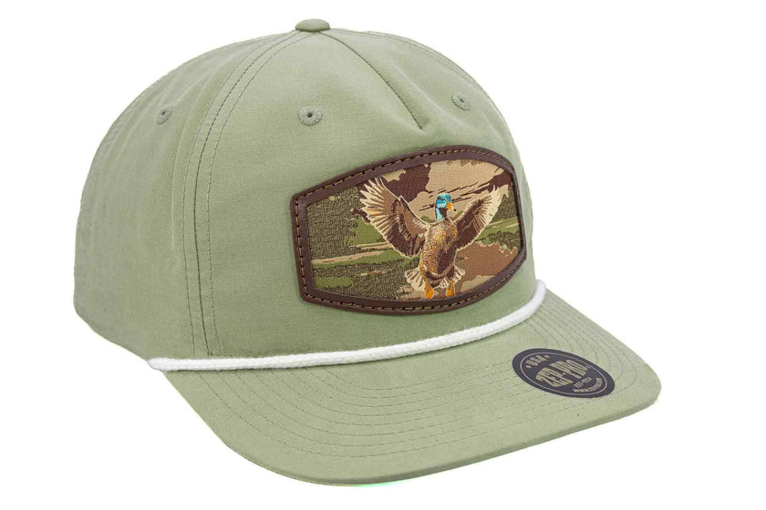 Mallard Woven Patch Rope Hat.