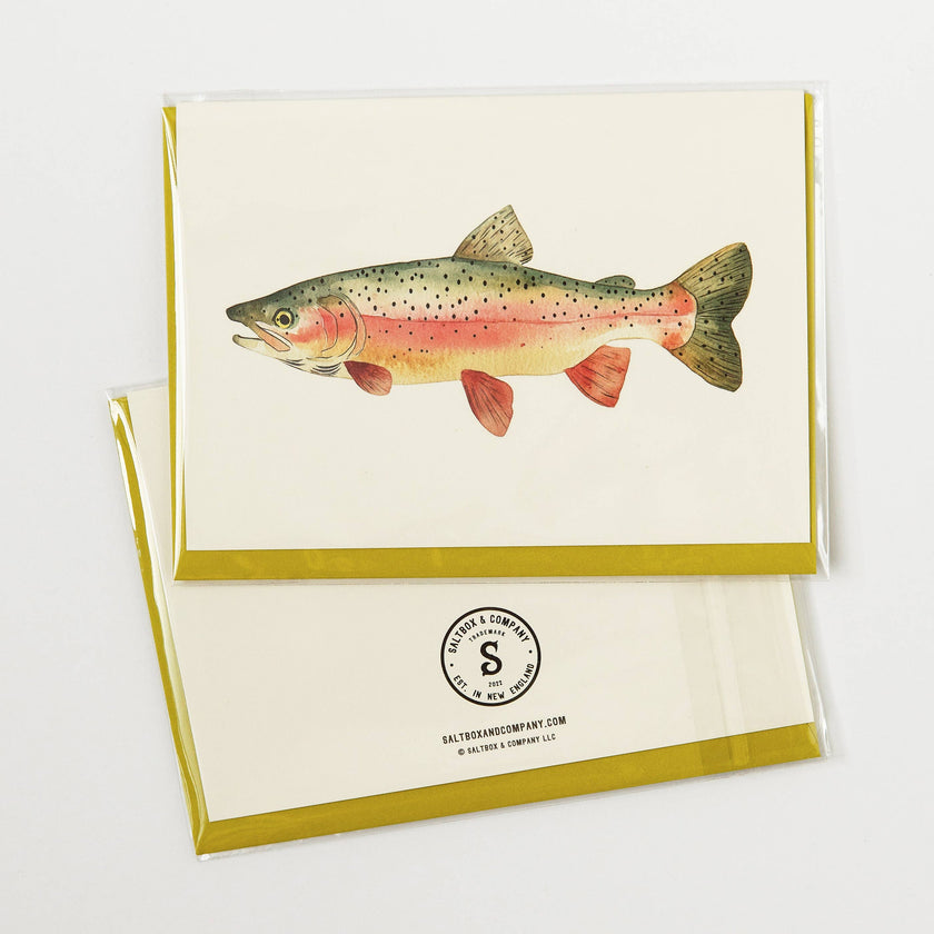 Rainbow Trout - Single Sleeved Note Card