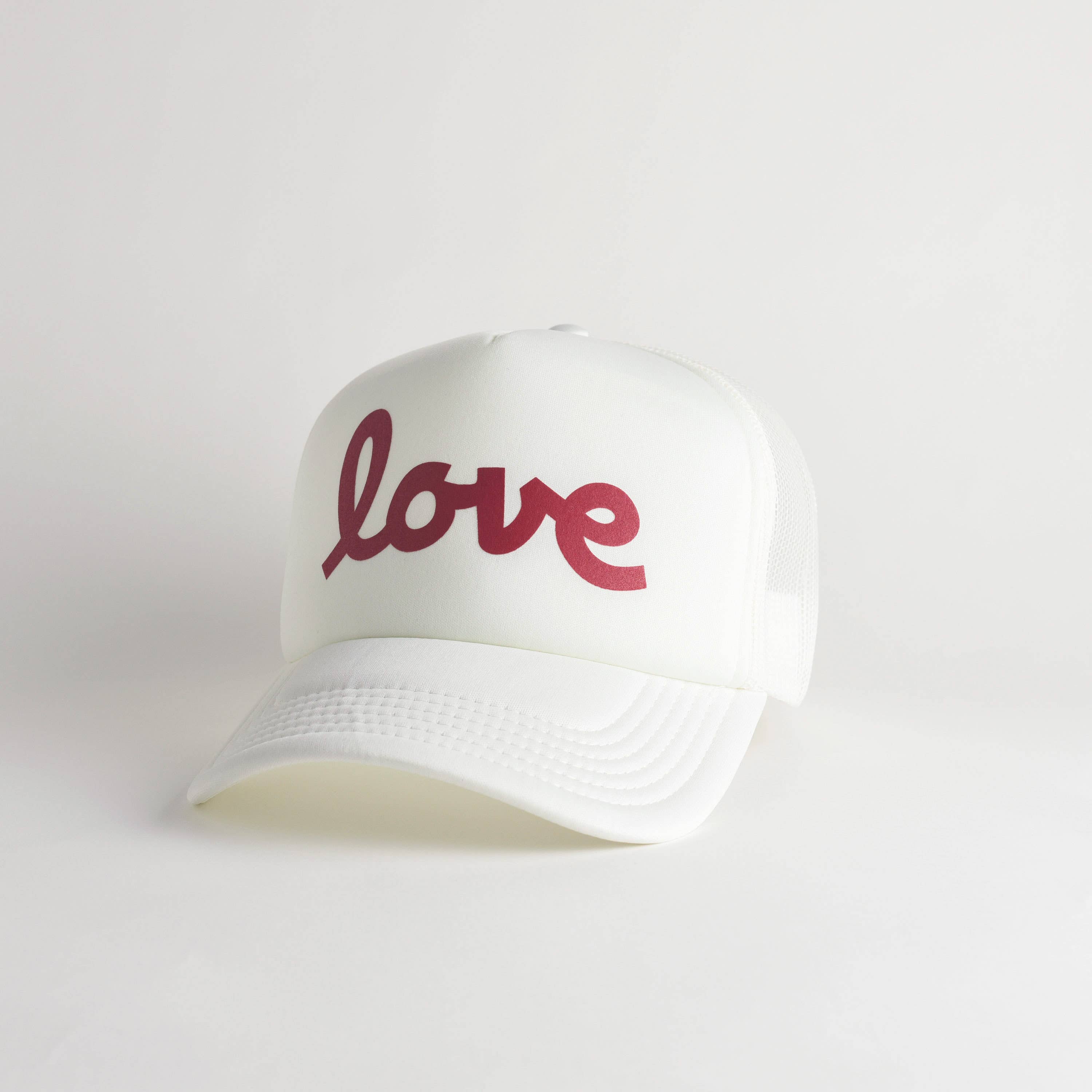 Valentine's Day Love Recycled Trucker Hat