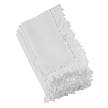 Stonewashed Fringe Napkin -Sold per 4pcs, Priced per Piece