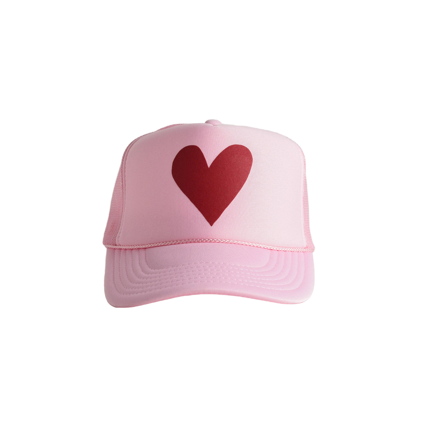 Limited Edition Heart Trucker Hat - Pink | Valentine's Day