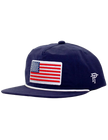 Classic Rope Hat American Flag Youth