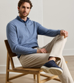 Canton Stripe Quarter Zip Sweater