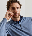 Canton Stripe Quarter Zip Sweater