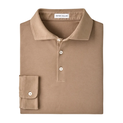 Crown Flex Cotton Long Sleeve Polo