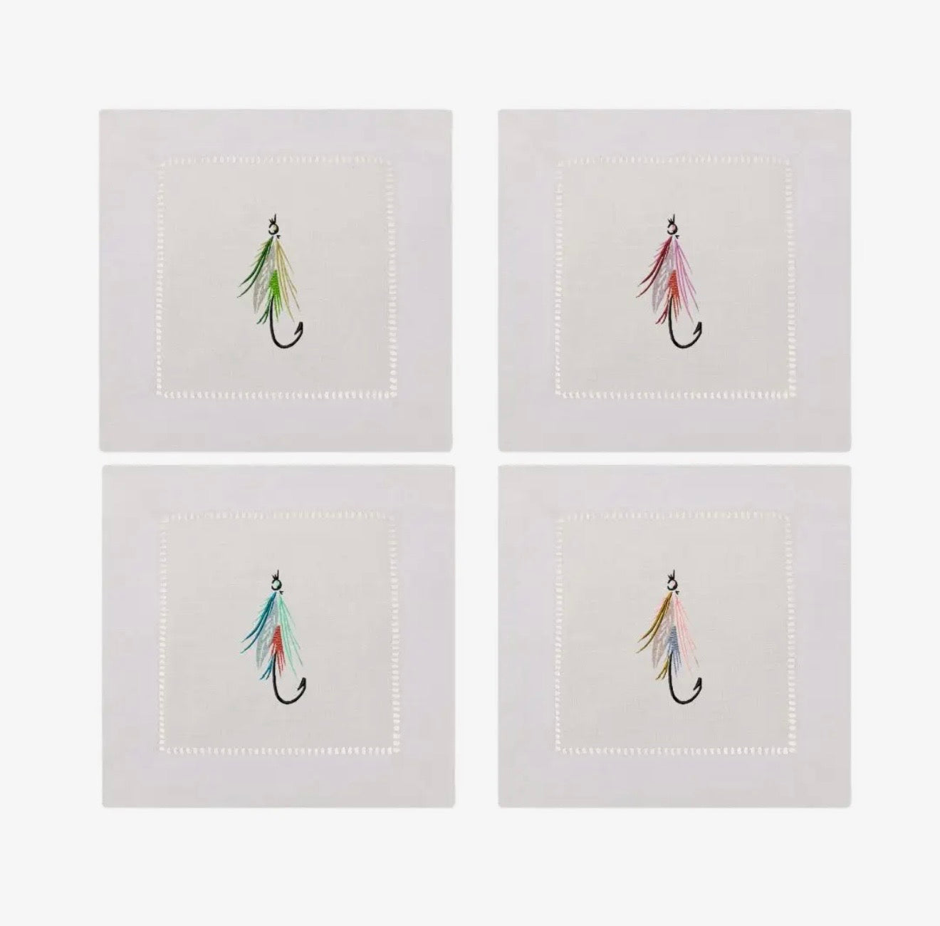 Flying Flies Cocktail Napkins-set of 4