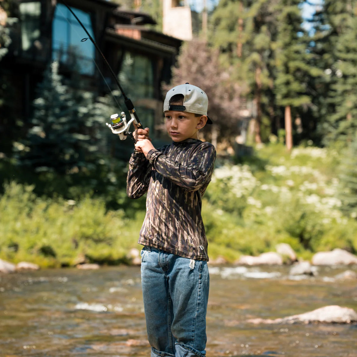 Camo Youth Performance Hoodie
