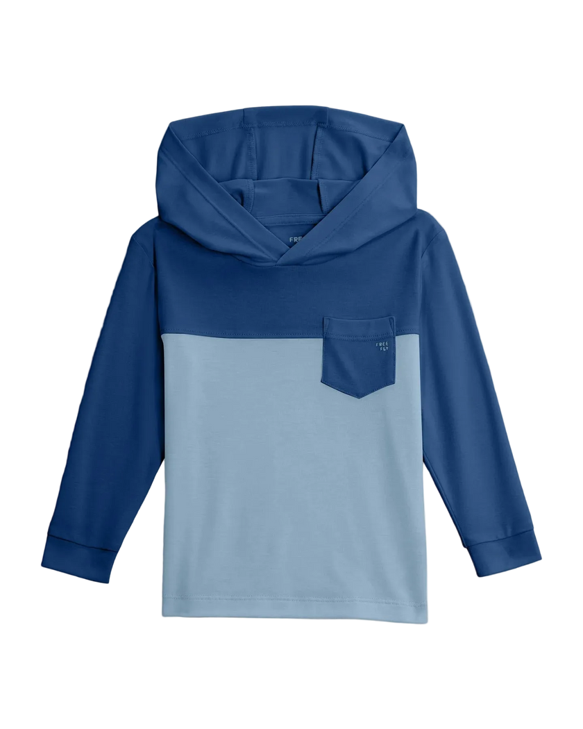 Toddler Colorblock Shade Hoodie True Navy/ Blue Fog