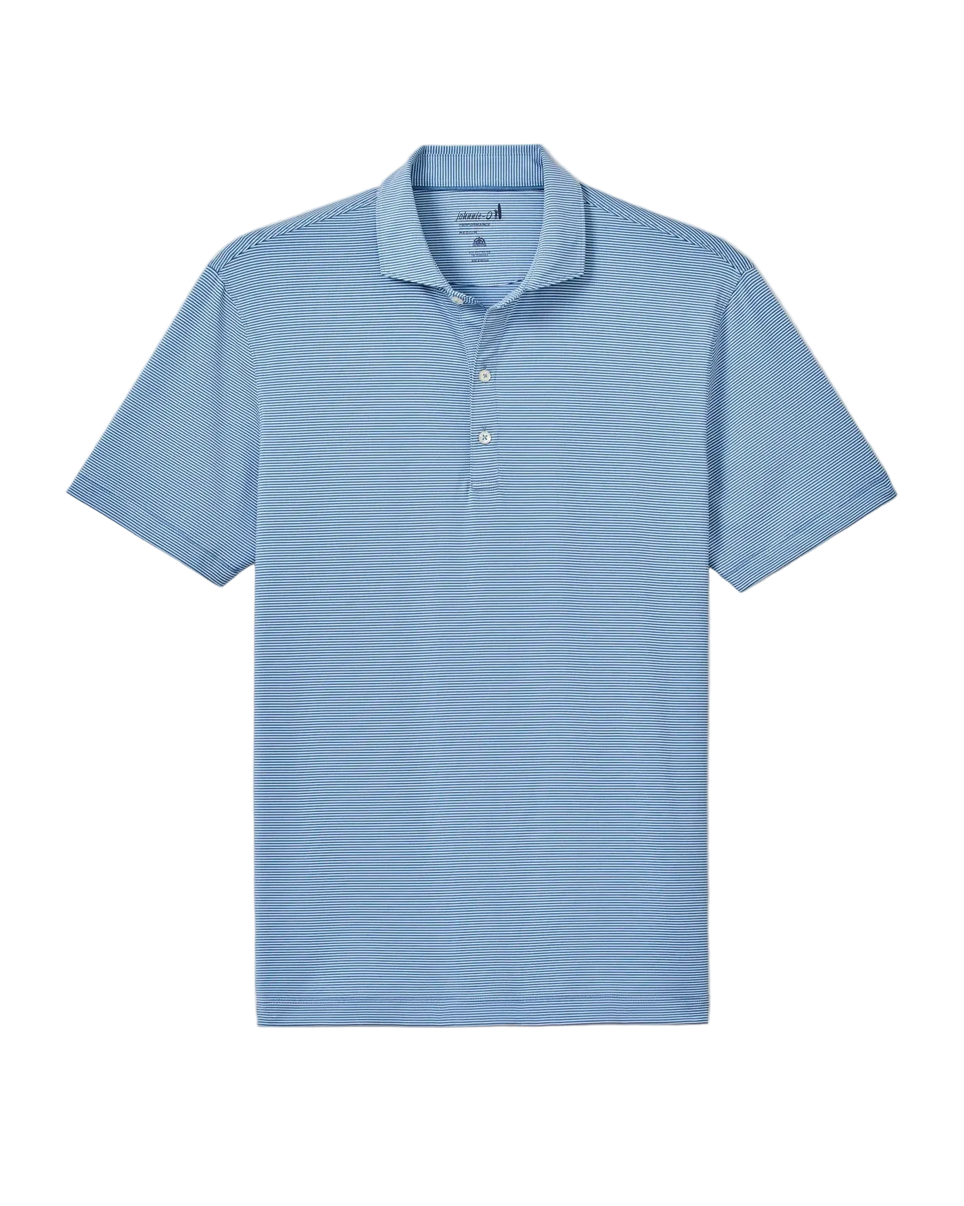 Lyndonn Stripe Performance Jersey Polo Kona Lake