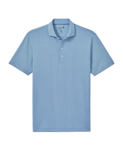 Lyndonn Stripe Performance Jersey Polo Kona Lake