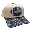 Gingham Football Canvas Hat