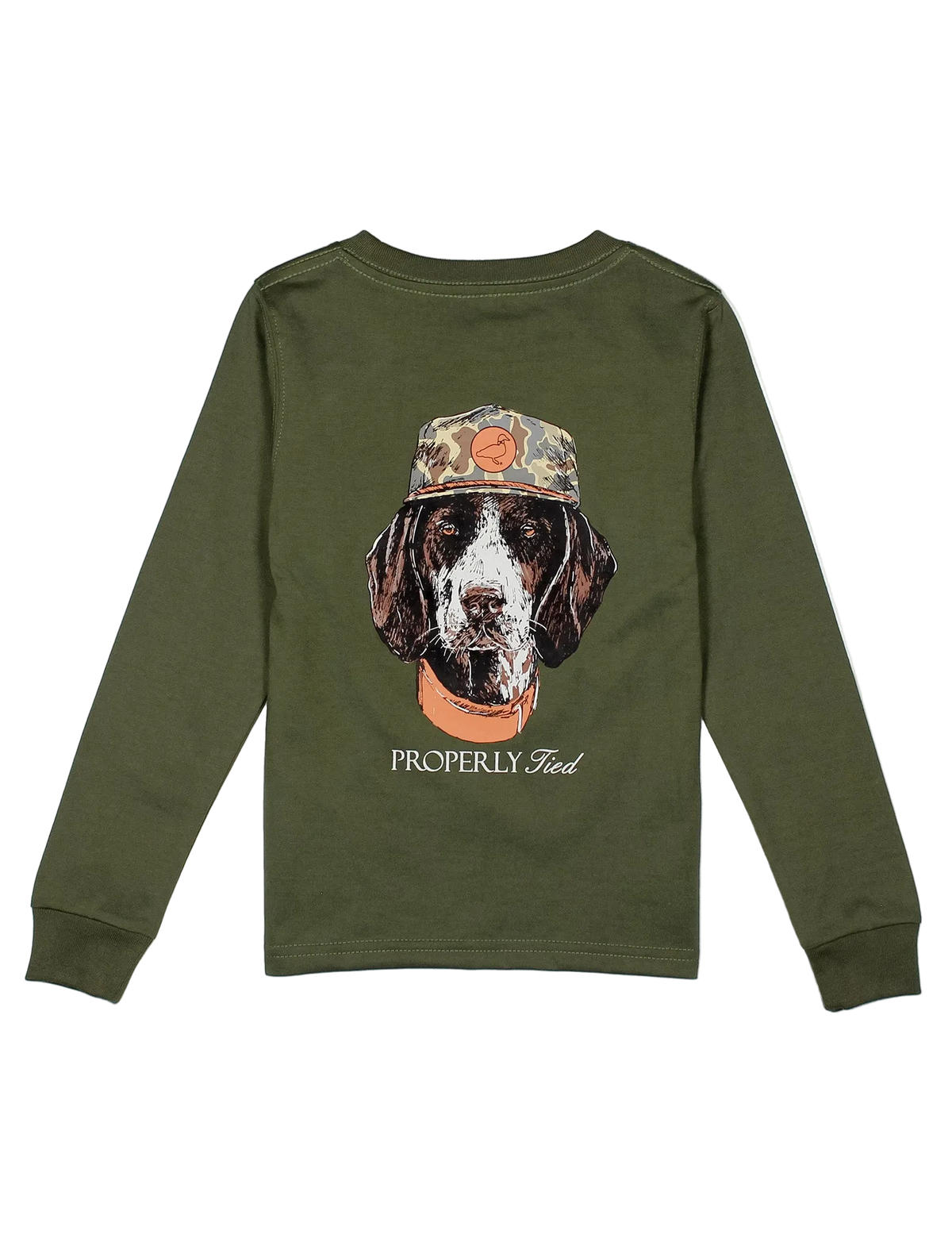 Man's Best Friend LS Olive Tee
