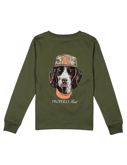 Man's Best Friend LS Olive Tee