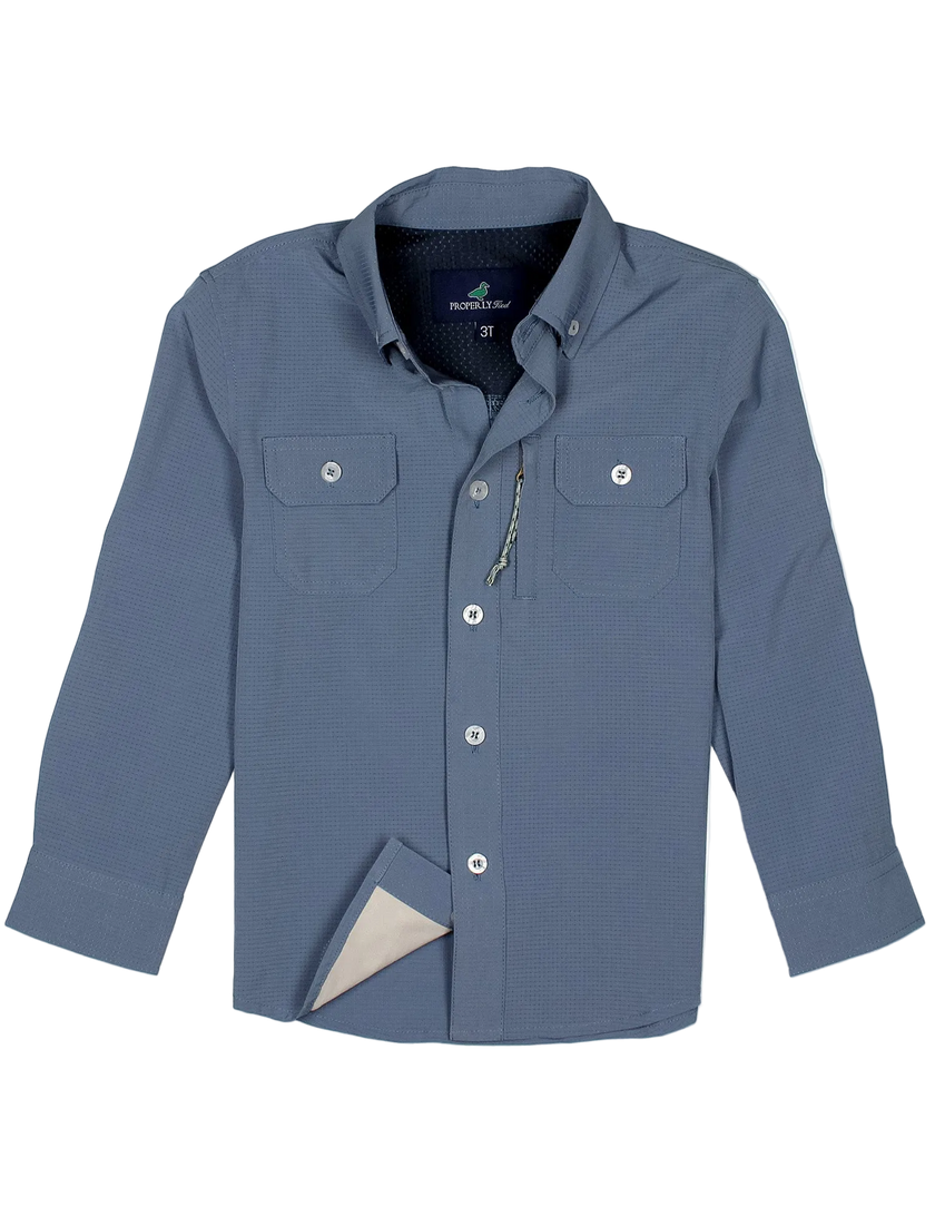 Reeltech Fishing Shirt Dusk Blue