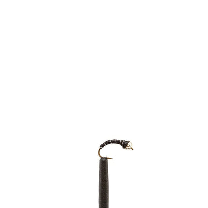 Nickel Bead Zebra Midge Black