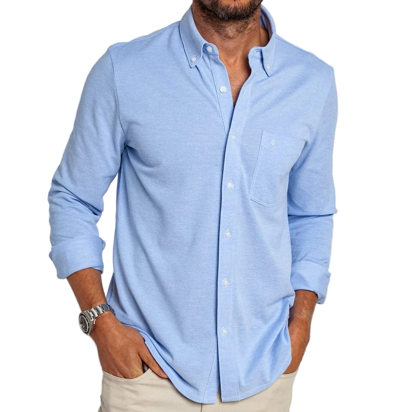 Oxford Knit Button Down