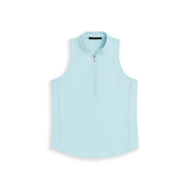 Sleeveless Vesta Mock Neck Top