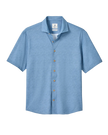 Breck Printed Solid Knit Button Down Shirt