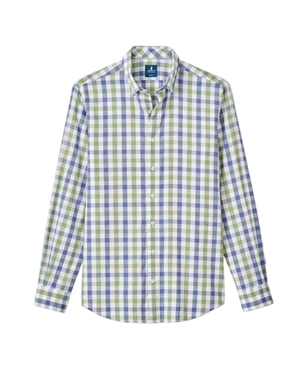 Slub Cotton Button Down Shirt - Candler Exploded Check