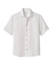 Linen Blend Short Sleeve Button Down Shirt Cash Bar