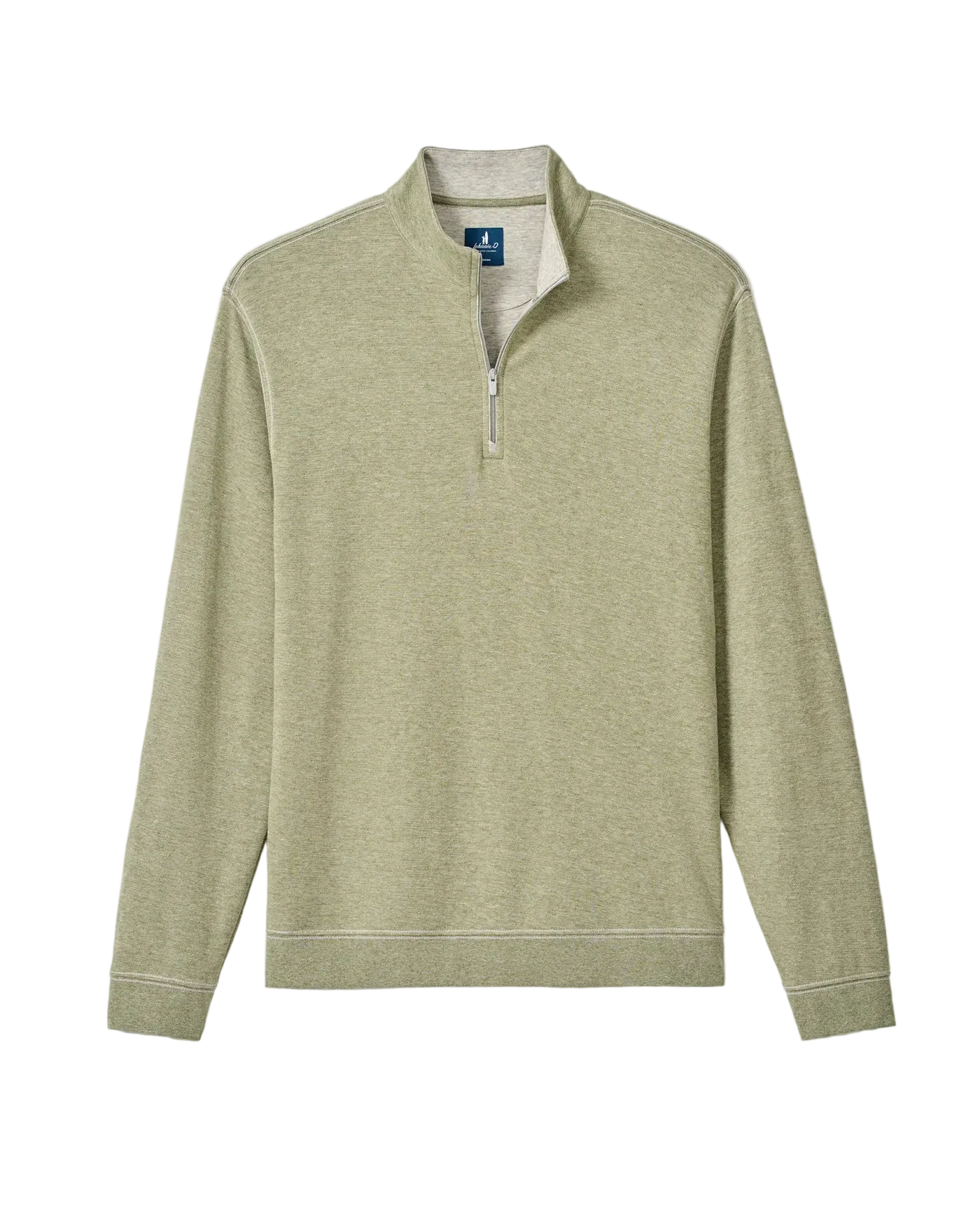 Hanks Lightweight Textured 1/4 Zip Pullover Pesto