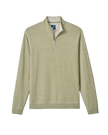Hanks Lightweight Textured 1/4 Zip Pullover Pesto