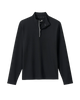 Hoppin Ribbed Knit Performance 1/4 Zip Pullover Black