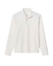 Hoppin Ribbed Knit Performance 1/4 Zip Pullover White