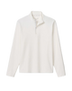 Hoppin Ribbed Knit Performance 1/4 Zip Pullover White