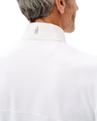 Hoppin Ribbed Knit Performance 1/4 Zip Pullover White