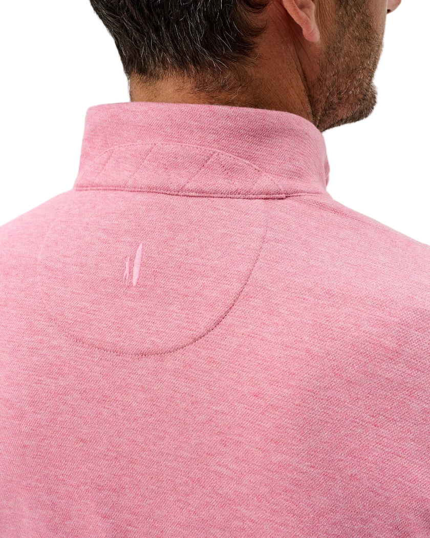 Hanks Lightweight Textured 1/4 Zip Pullover Berry