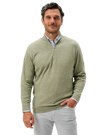Hanks Lightweight Textured 1/4 Zip Pullover Pesto