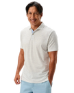 Thatcher Stripe Cotton Blend Polo