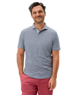 Thatcher Stripe Cotton Blend Polo