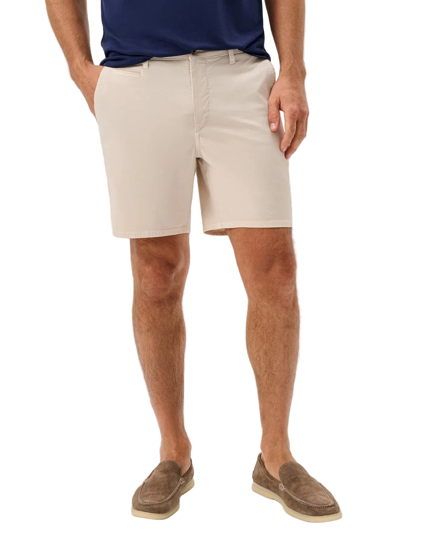 Nassau Cotton Blend Shorts Stone