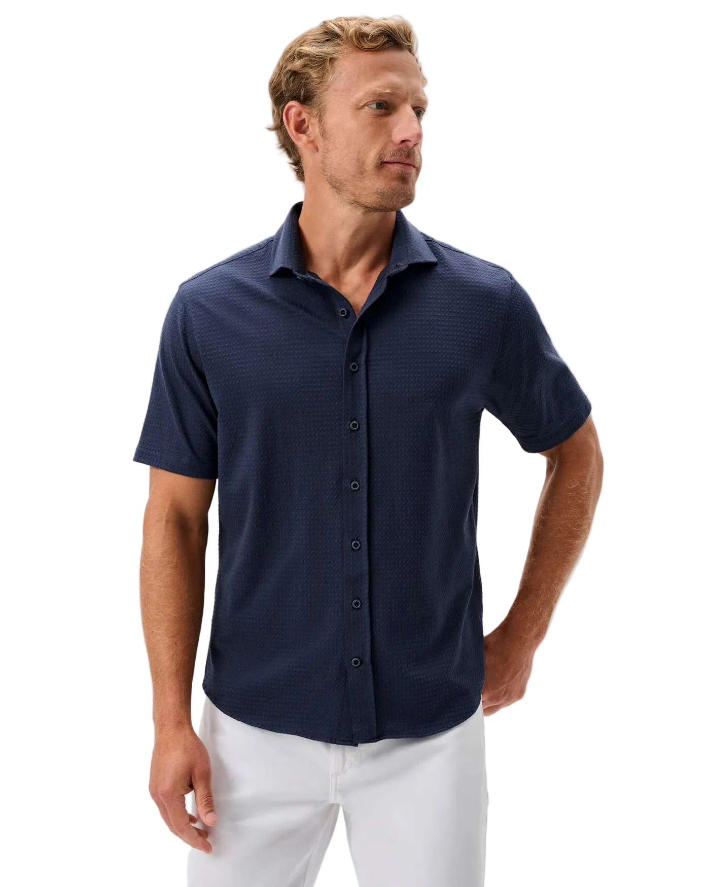 Surfsucker Knit Button Down Shirt