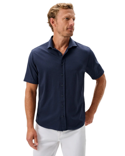 Surfsucker Knit Button Down Shirt