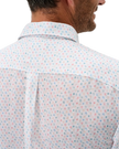Linen Blend Short Sleeve Button Down Shirt Cash Bar
