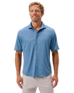 Breck Printed Solid Knit Button Down Shirt